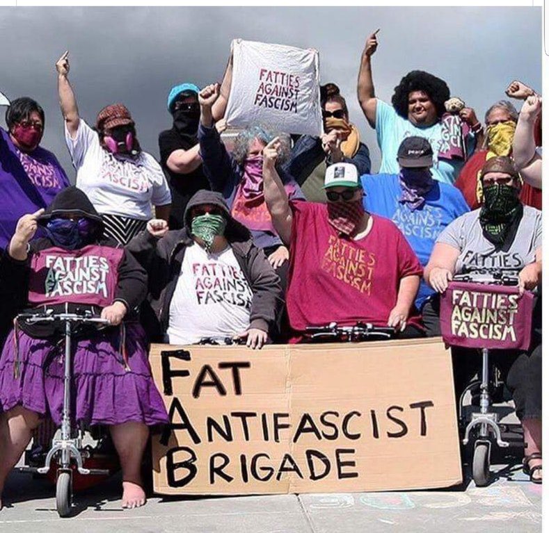 look out the fatties have formed! Road Block specialists!