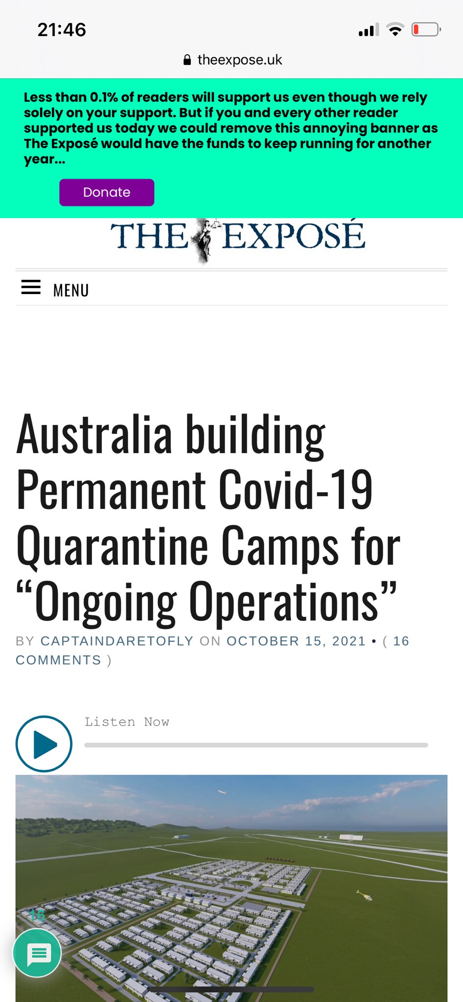 😱😱🤮
CAMP DE QUARANTAINE à l’aéroport Wellcamp en Australie 
1,000 lits d’ici mars 2022

Ça vous f...