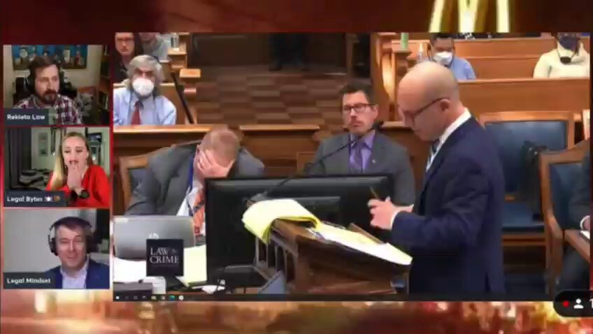 Look at the lawyer at 32 seconds. #BOOM 💥

Rittenhouse trial should be over immediately!

The look ...