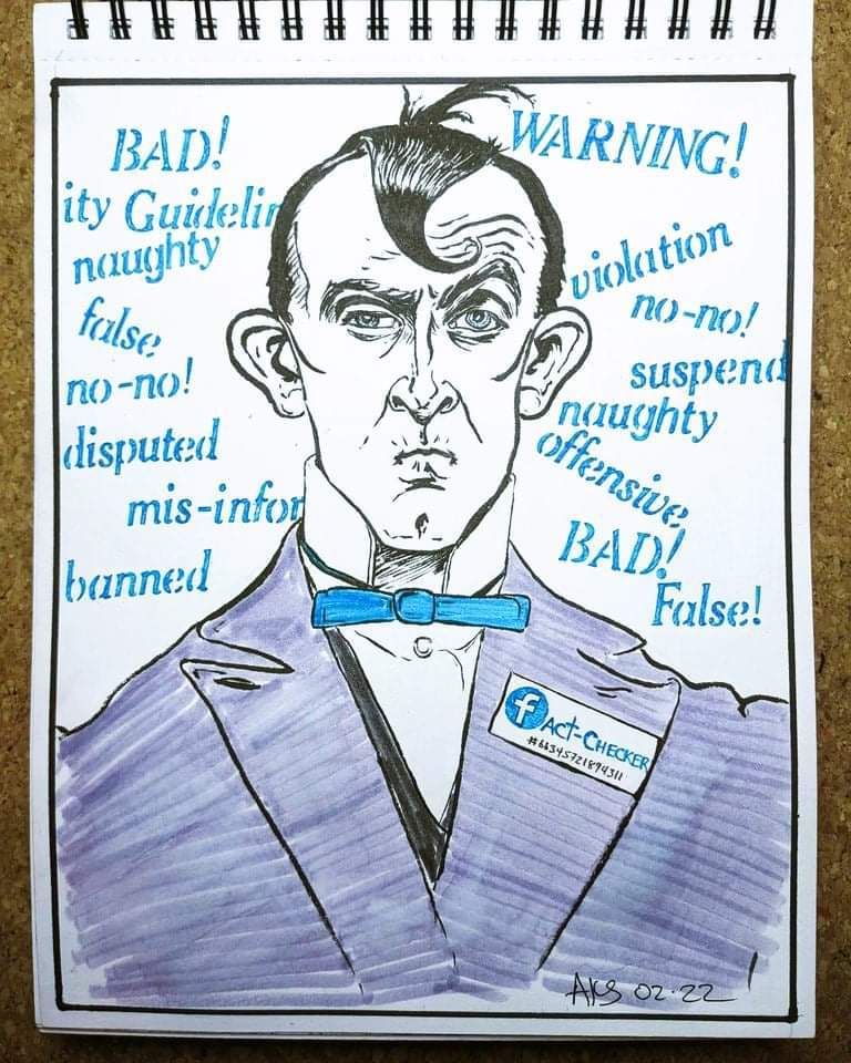 "Censor."
Ooops! I mean "Independent Fact-Checker" 
;)

#art #artist #artistsofgettr #freespeech #fr...