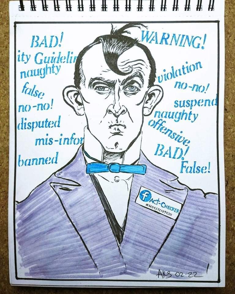 "Censor."
Ooops! I mean "Independent Fact-Checker"
;)
#art #artist #artistsofgettr #freespeech #freedomofexpression #nocensorship #censorship #facts #fac
