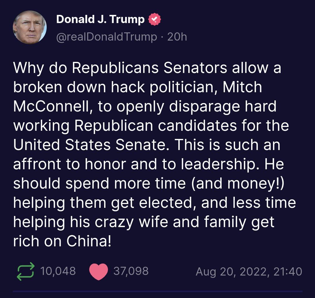 https://www.pacificpundit.com/2020/12/15/crook-elaine-chao-mcconnells-wife-under-investigation-for-shipping-business-with-china/

https://theamericanreport.org/2021/02/19/chinas-cyberwarfare-attack-on-2020-us-election-tied-to-mitch-mcconnells-ccp-connected-wife-elaine-chao/

https://bipartisanreport.com/2020/05/20/mitch-mcconnells-wife-caught-up-in-federal-corruption-investigation/

https://www.breitbart.com/radio/2021/03/06/peter-schweizer-elaine-chaos-family-fused-closely-chinese-government/

https://www.townandcountrymag.com/society/politics/g12048045/elaine-chao-facts/

Free The Will Patriots 