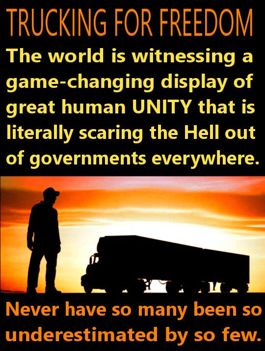 Global Criminal Cabal Terrified by International Unity.. Freedom Convoys in Canada, USA, UK, Australia, New Zealand, Brazil, Netherlands. Good people (God'