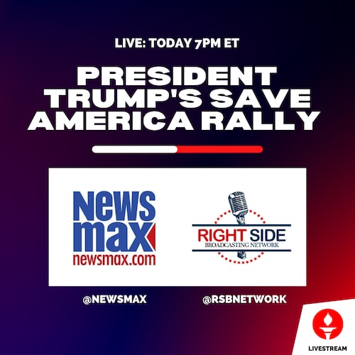 Tonight at 7PM EST 🇺🇸 Watch President #Trump's Rally LIVE on GETTR via @rsbnetwork and @newsmax