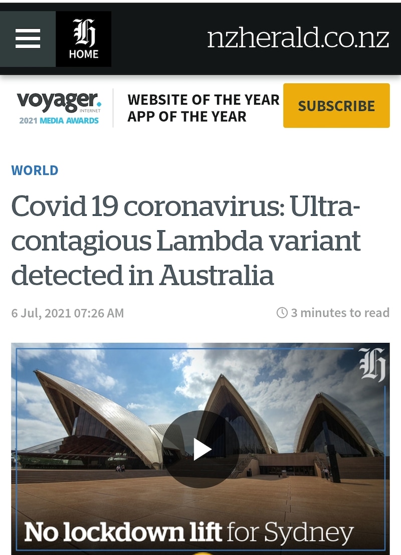 Lockdown extended for another week in Sydney as "ultra" contagious covid now 🙄 literally nobody is ...