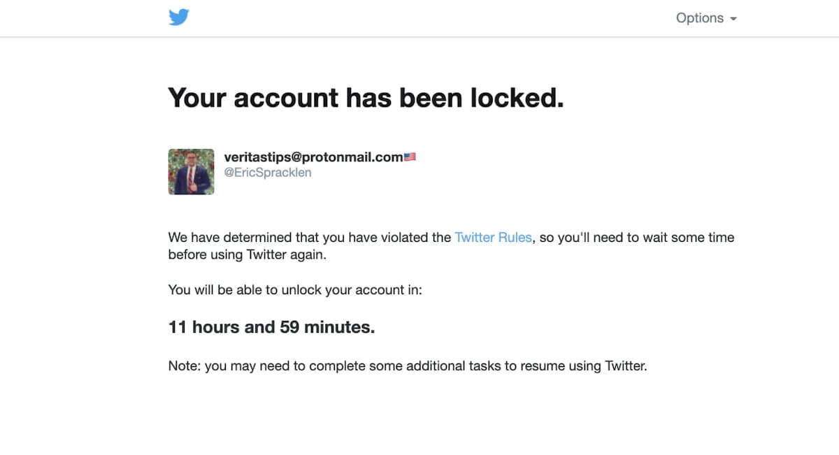 BREAKING: Project Veritas' Eric Spracklen has just been LOCKED OUT of his Twitter account in respons...