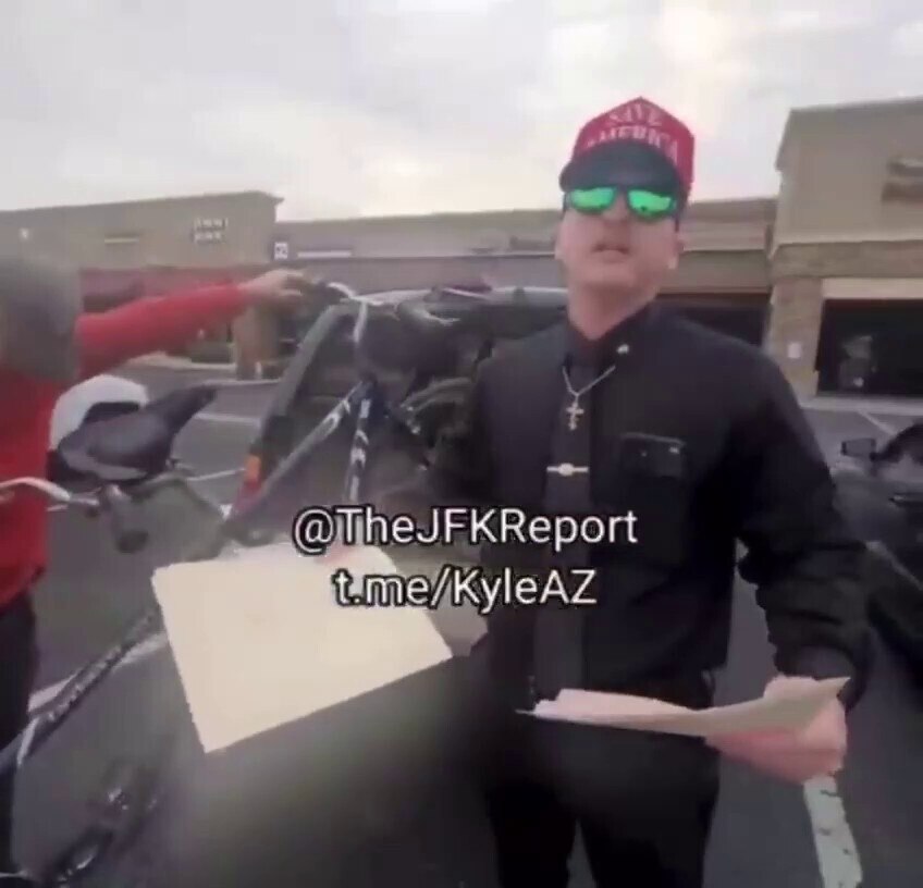 A man who was arrested for being at the Capitol on J6 confronts Luke Robinson - a suspected federal ...