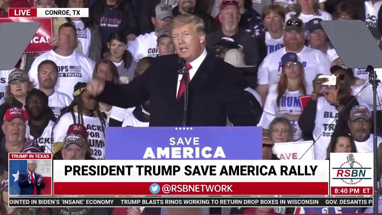 Can you hear that crowd back there? Can you believe it? 

#TrumpRallyConroeTx
@ROHLL5 

