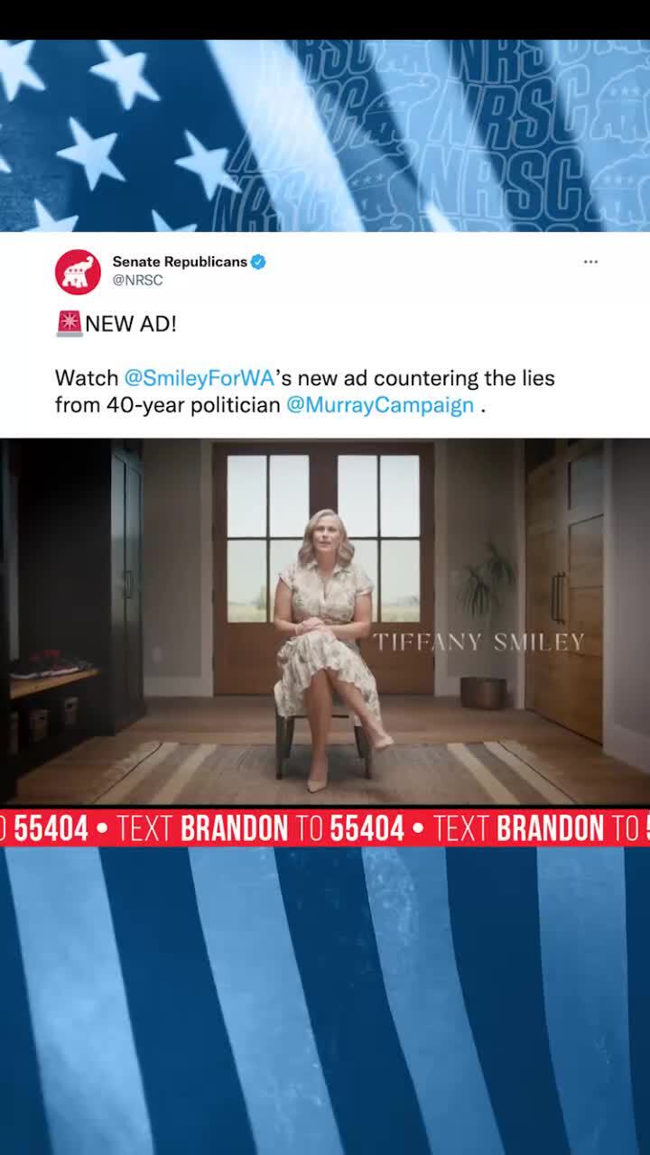 Senate Republicans on GETTR :  My opponent Patty Murray has spent millions trying to paint me as an extremist.  What’s really extreme is Patty Murray's position of taxpayer-funded abortions up until the point of birth!  Patty Murray wants to scare you; I 