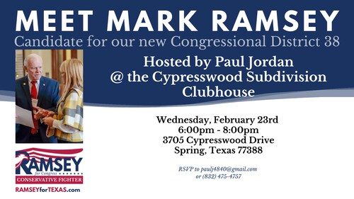 Don't miss meet and greet, hosted by supporter Paul Jordan tonight! This is the True Grassroots Camp...