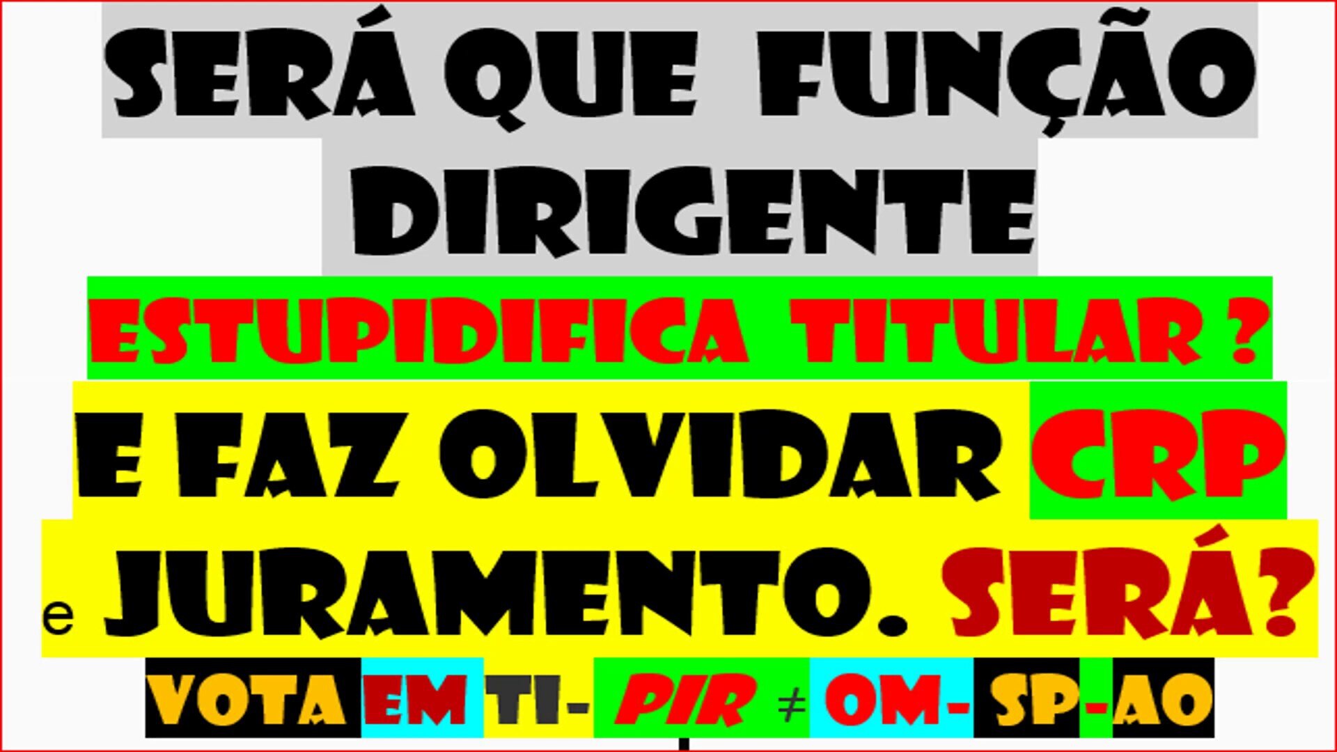 FINANCIAMENTO DE PARTIDOS
NUM ESTADO DEMOCRÁTICO NÃO EXISTE
CRP E LEI 34/87 É PARA RESPEITAR E LÁ NÃO CONSTA

ISMOS VAI DAR À GUERRA 

VÍDEO AO ACASO-3- $ PIR ≠ politicien politiker político política politik policy google politician politique you tube partido imagens images gettr ifc pir pecbc 2dqnpfnoa qihdass bilder

https://verdade-rigor-honestidade-diferente.blogspot.com/?view=flipcard
https://verdade-rigor-honestidade-diferente.blogspot.com/2022/03/110322-democracismo-implantacao-do-novo.html?view=flipcard
