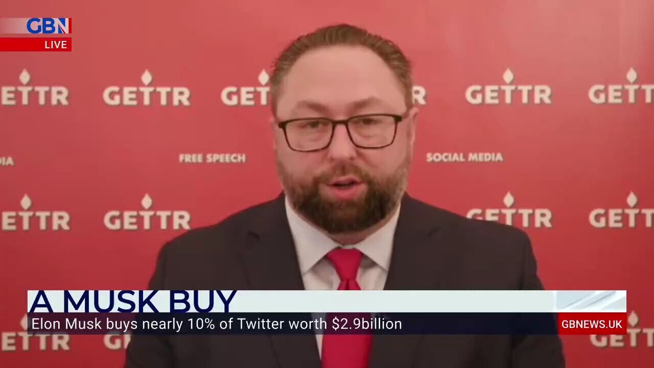 GETTR UK 🇬🇧 on GETTR :  #Twitter's brand is fundamentally broken...I don’t even know if the great #ElonMusk will be able to save it   #GETTR CEO @JasonMillerinDC discusses Musk becoming Twitter's largest shareholder w/ GBNews.