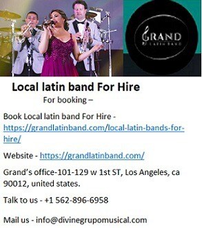 Local latin band For Hire by Grand Latin Band now in California.
Grand Latin Band is known for givin...