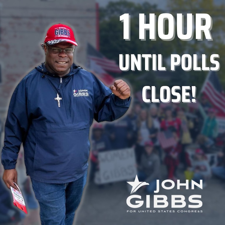 ONE HOUR UNTIL POLLS CLOSE!
If you haven’t voted yet, you still have time. Find out your polling station at https://mvic.sos.state.mi.us, and #VOTEJOHNGIB