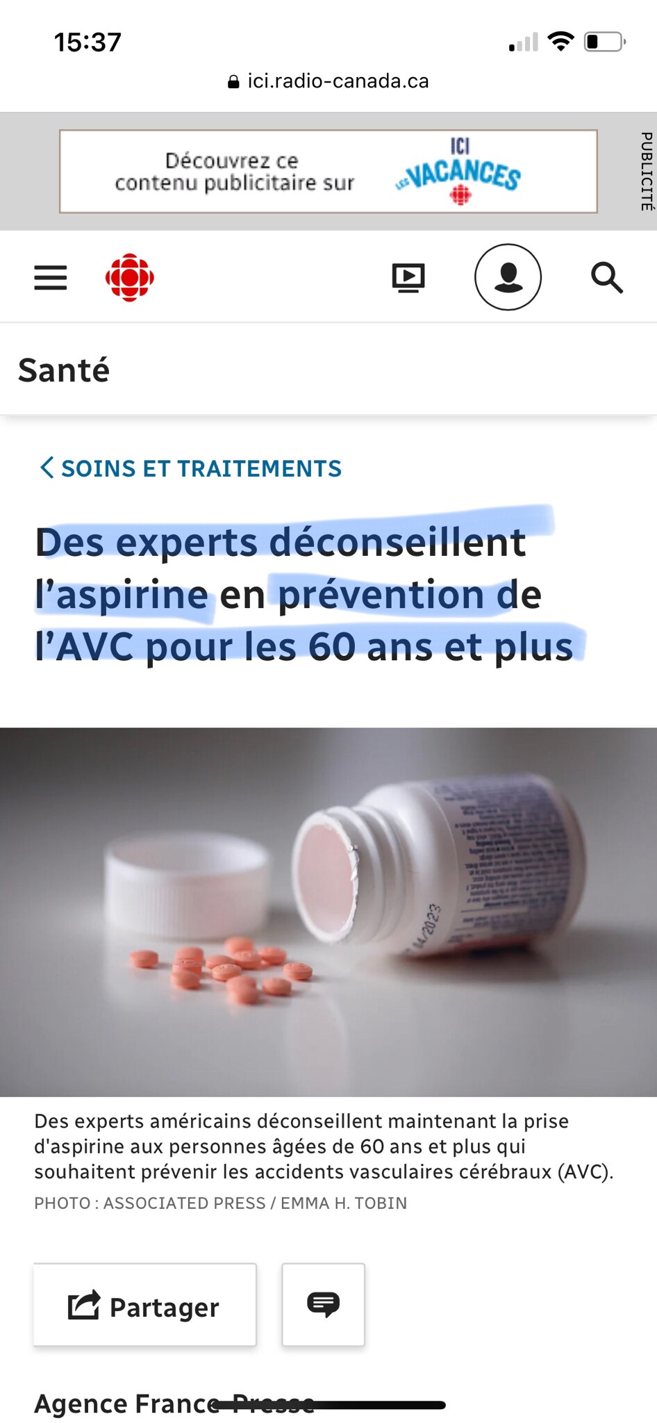 Mautadine, ils ont écouté le WEB de RADIO-QUÉBEC et vu que ça pourrait aider l’aspirine !  🤣🤣 

C’...