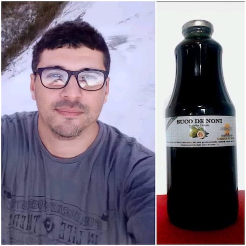 Biólogo que ajuda as pessoas com Suco de Noni.