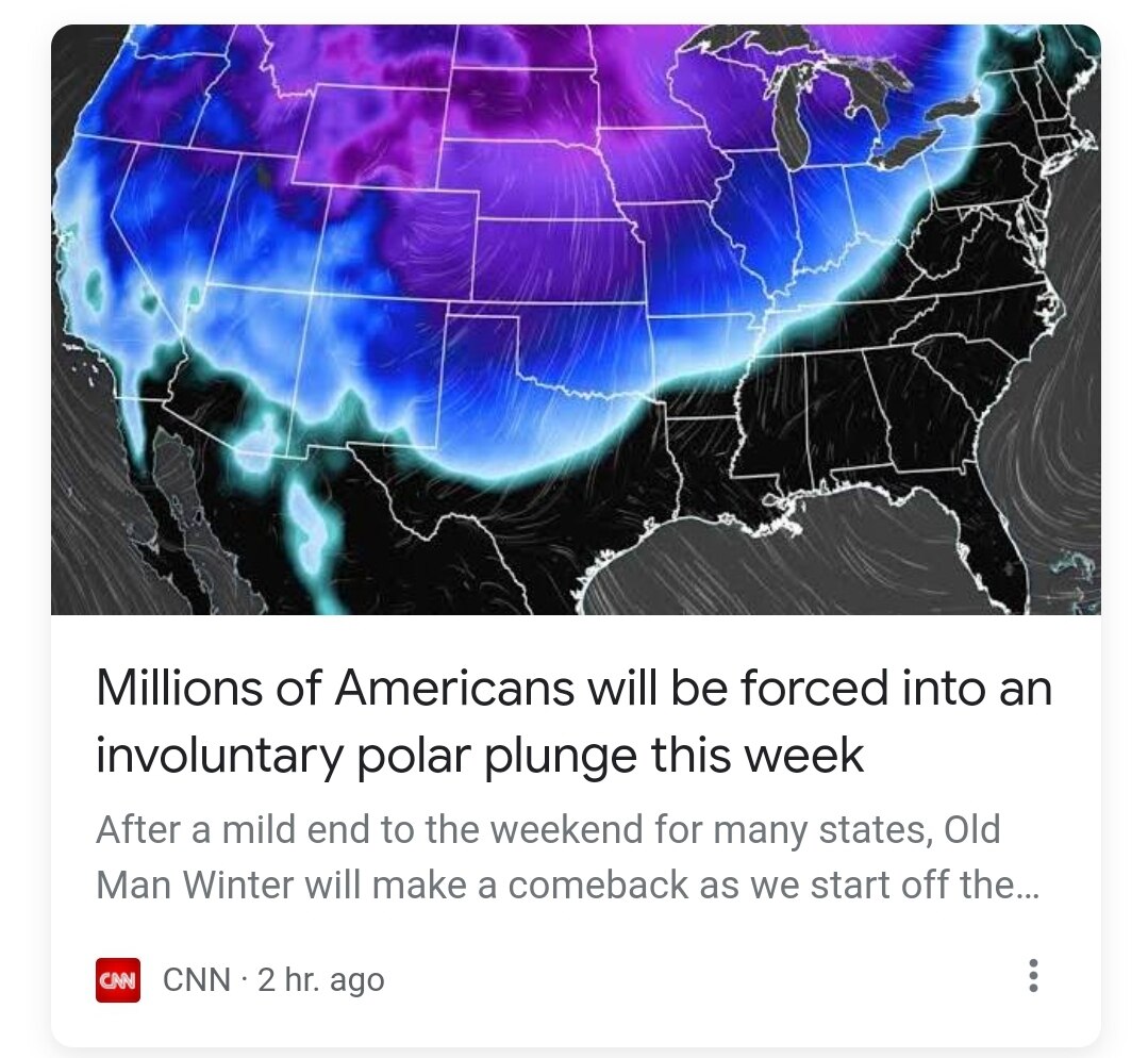 Wait... Since when is a Polar Plunge voluntary? Are they trying to tell us something?... 🤔 