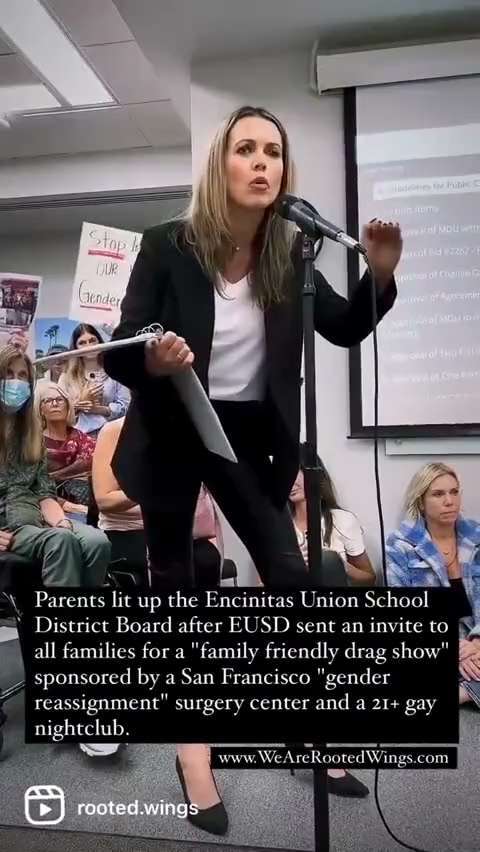 Parents fight against gender theory and "family-friendly drag shows" in schools, this lady smashed i...