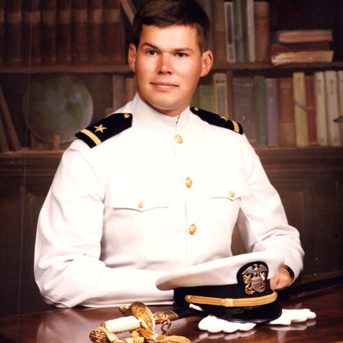 Steve is a medically retired landscape architect who served in the US Navy and identifies as LGBFJB