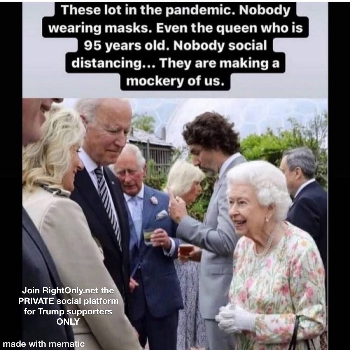 Why do these evil demons not even wear masks when they come into close contact with each other, but ...