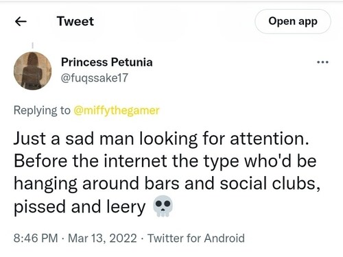 The only type of man who'd go near this swamp creature.