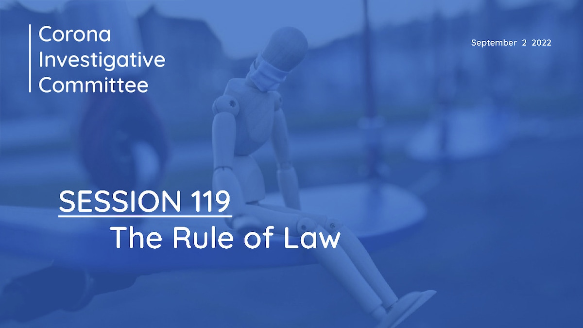 Session 119: The Rule of Law
