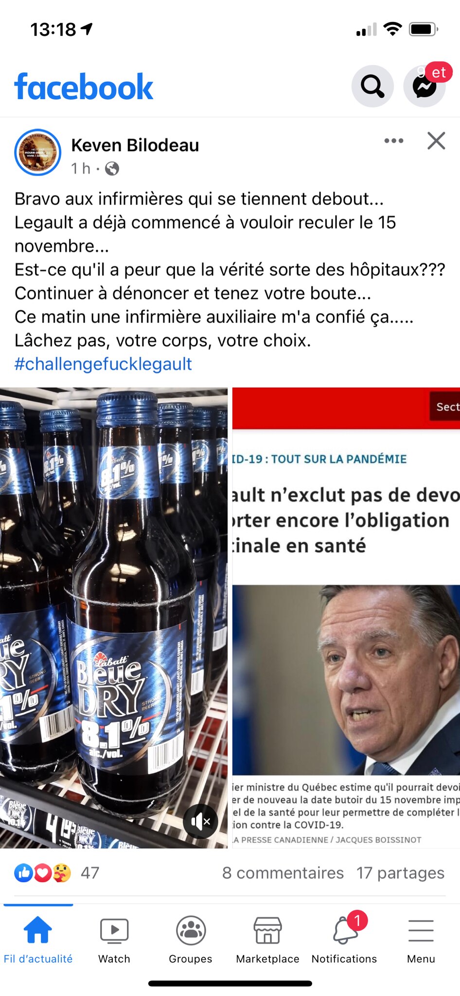 On est-tu en zone bleue ?🤣🤣🤣🤣 
KEVEN 💕
95% des h0spital!sations sont des double v44ccinés … une...