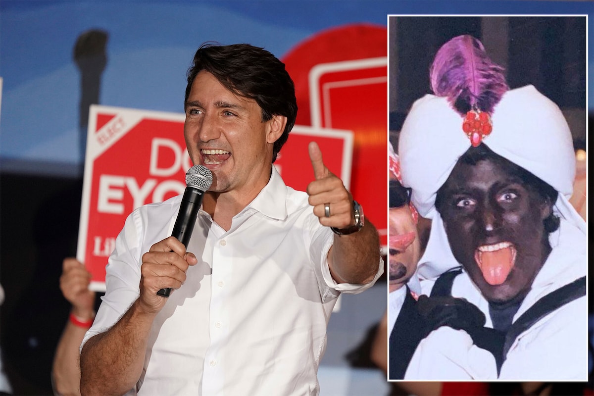 I heard that Justin Trudeau is wearing blackface again to conceal his identity while he runs and hid...
