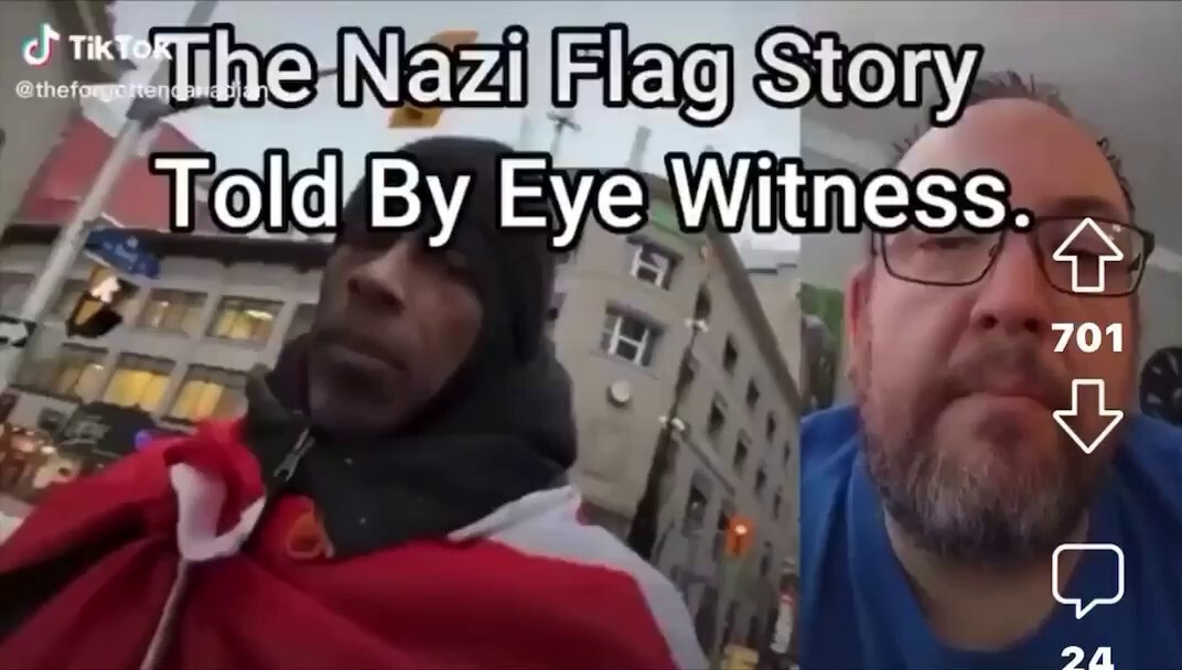 Did you hear about a Nazi flag being carried in Ottawa? Now you need to hear “the rest of the story”….