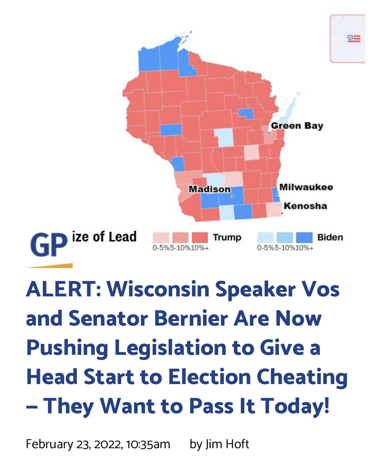 🇺🇸MustbeBelinda🍊🇨🇦 on GETTR : CHEATING in Wisconsin begins EARLY!