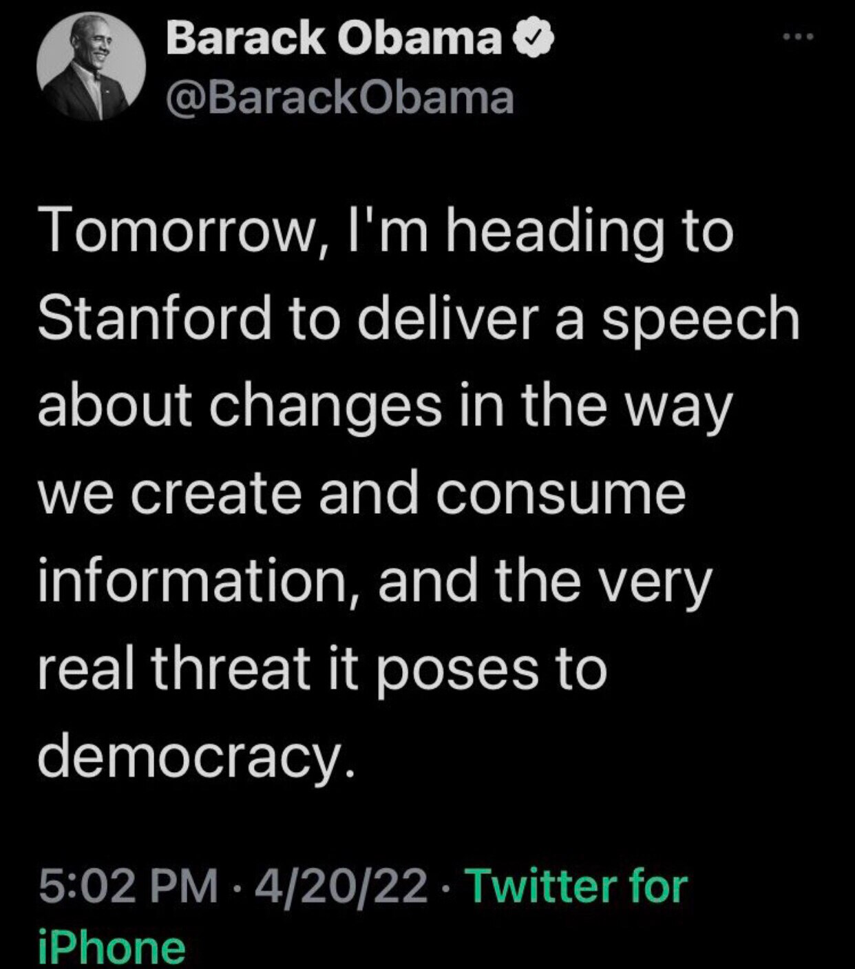 Michelle’s teabag muncher will spew propaganda and call for censorship 