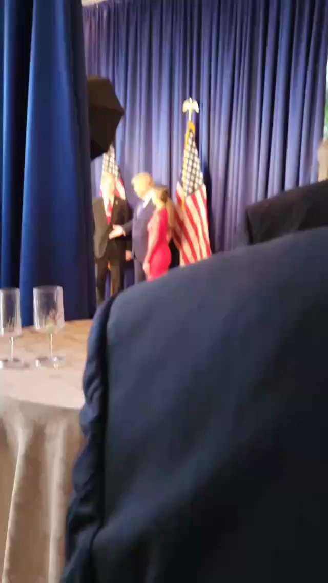 The moment you meet the real President Donald J. Trump 🙏🏻 🇺🇸 💪🏻 @gretherackerman