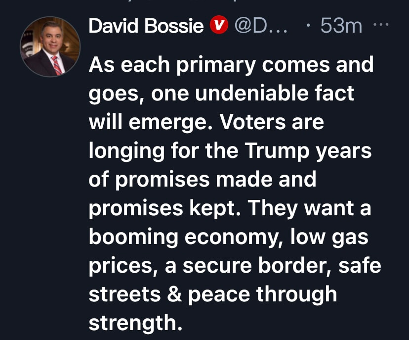 David Bossie speaks out: 

