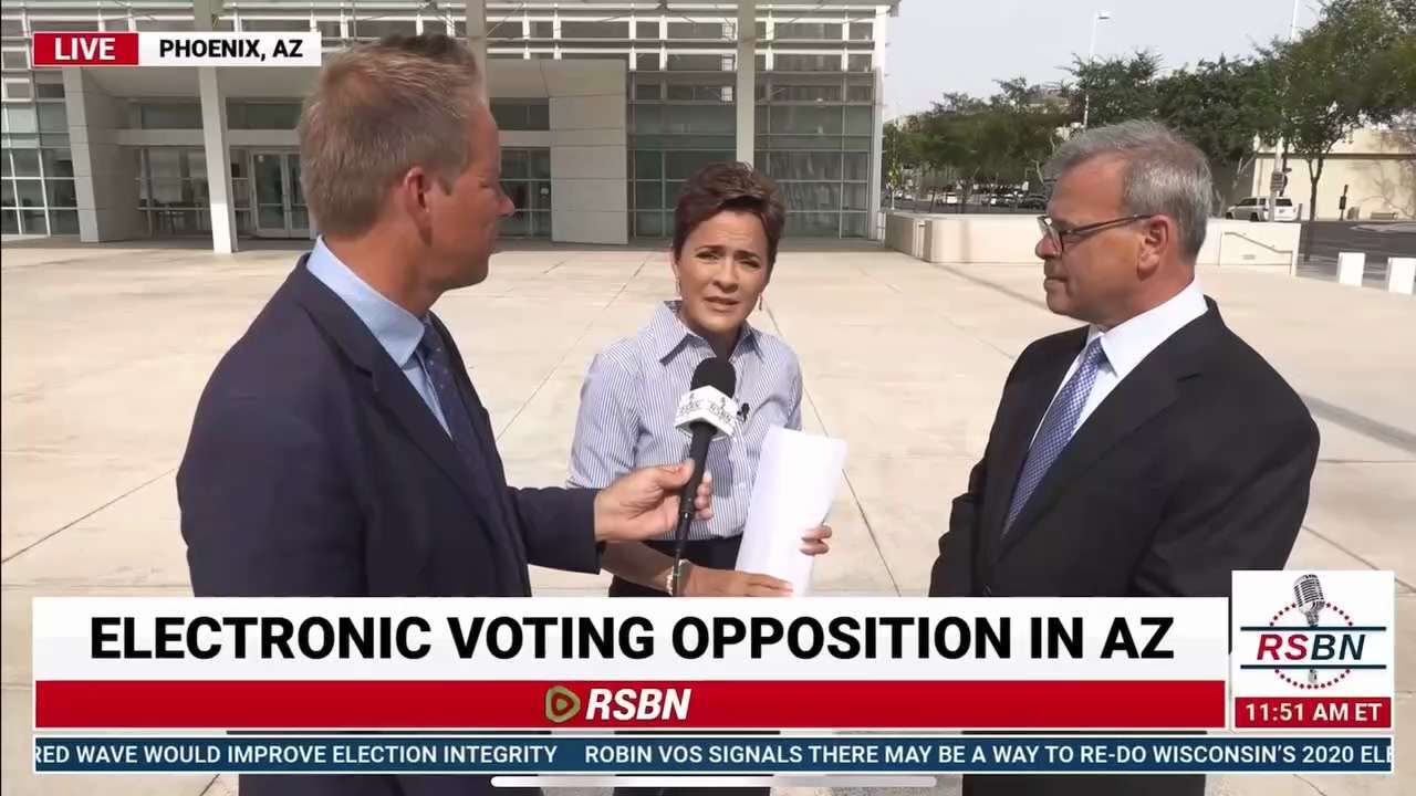 There's a hearing today in Arizona regarding electronic voting machines. Kurt Olsen, lead attorney, ...