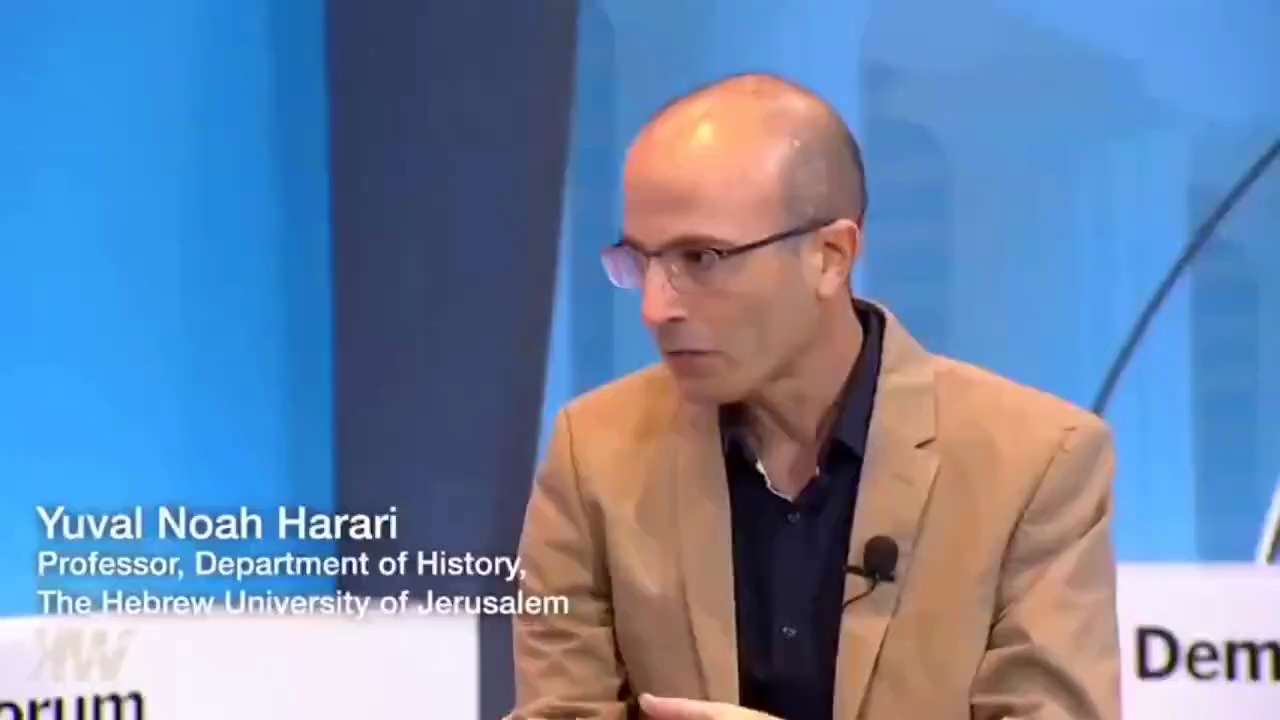 Harari :

“Covid is critical because this is what convinces people to accept, to legitimise total bi...