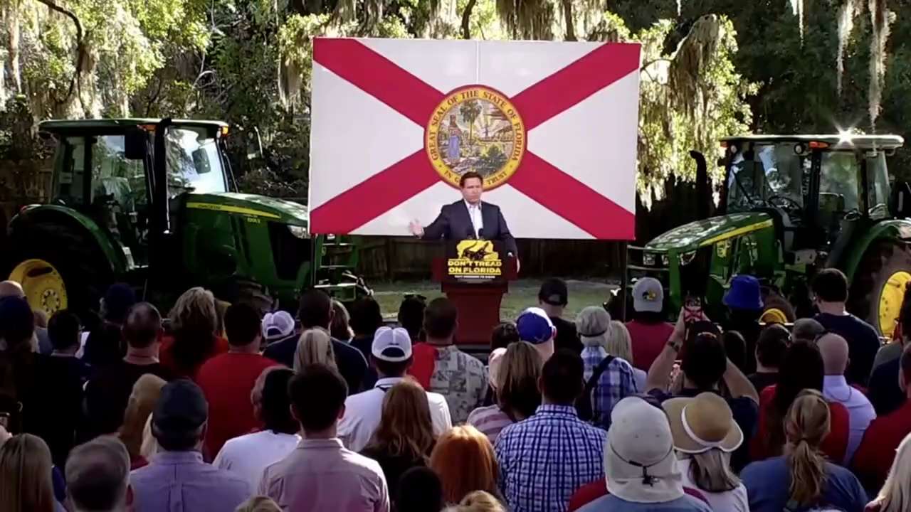 Gov. DeSantis: “They treat illegal aliens coming across our border better than they treat American c...