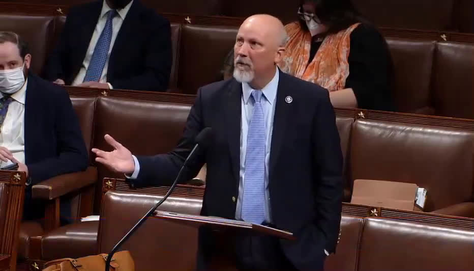 Rep. Chip Roy "The Speaker comes down here at 10 o'clock in the morning and says we've got to wear m...