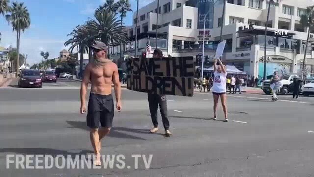 Huntington Beach, California: "Let's Go Brandon!" Parents took their children out of school for the ...