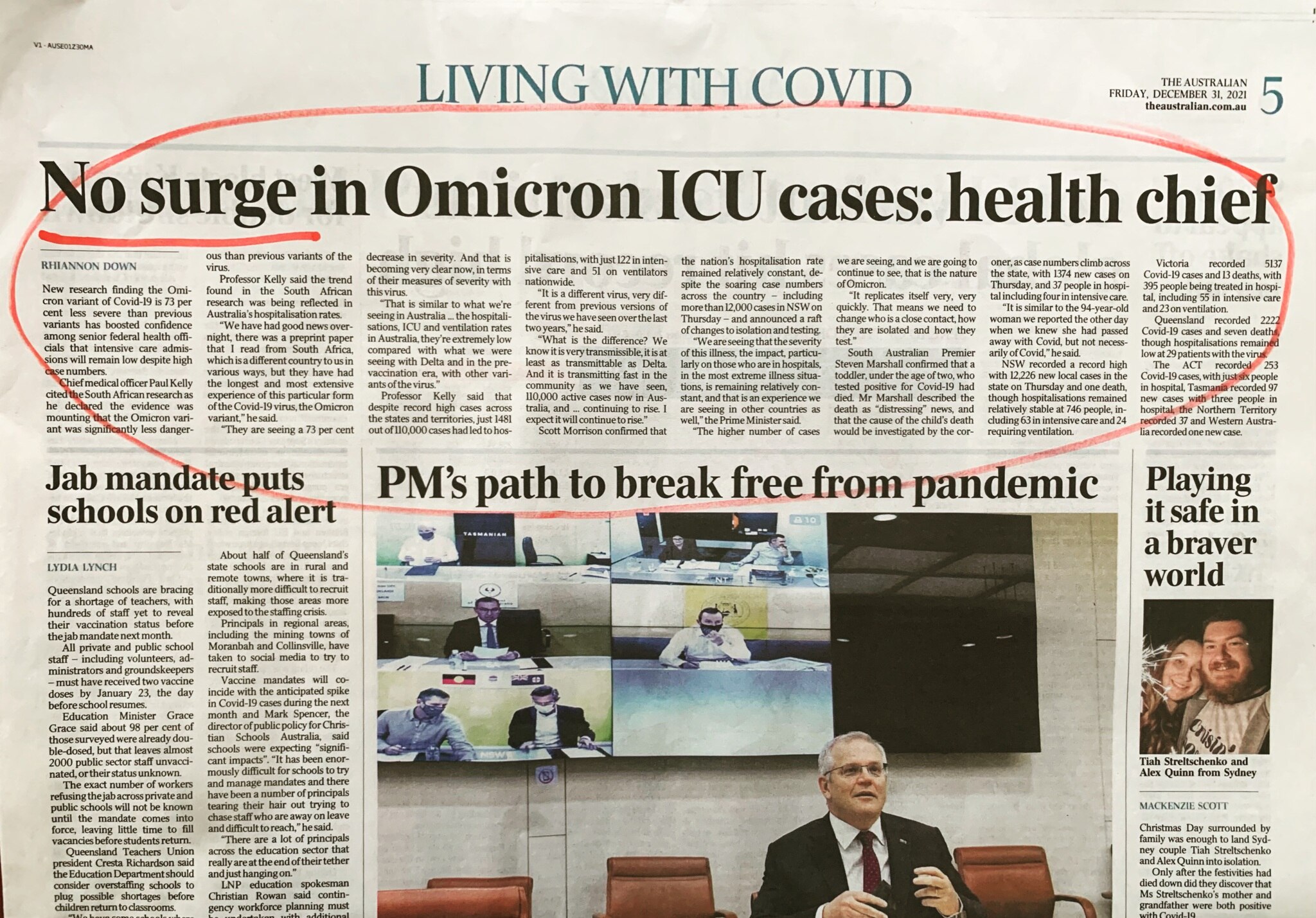 🔥 NO Surge in 'Omicron' Hosital cases as PM introduces new COVID "game-changing" rules:
#LivingWith...