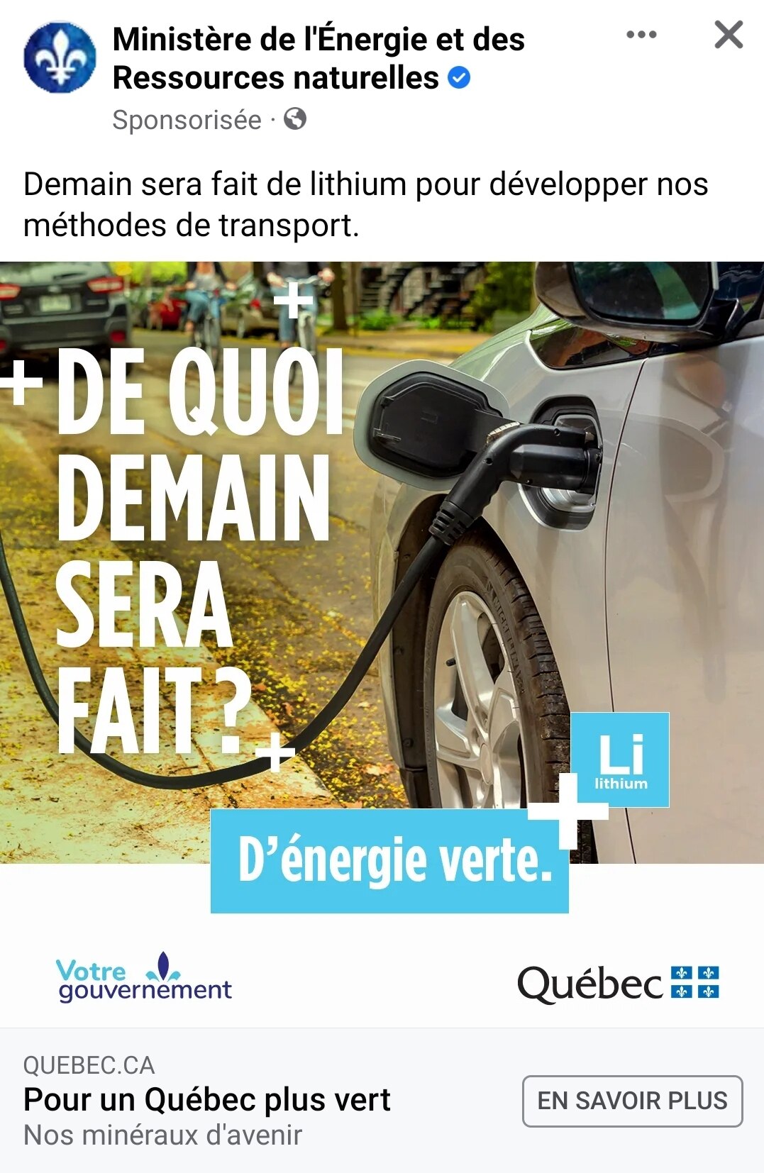 Québec canada 

Il veulent de produit vert et naturel ok peut comprendre les batterie électrique pou...