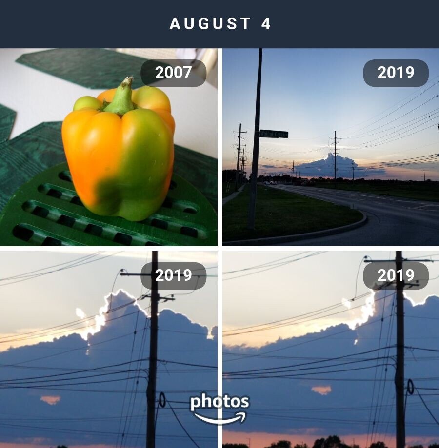 A crazy pepper and a study in clouds.  

