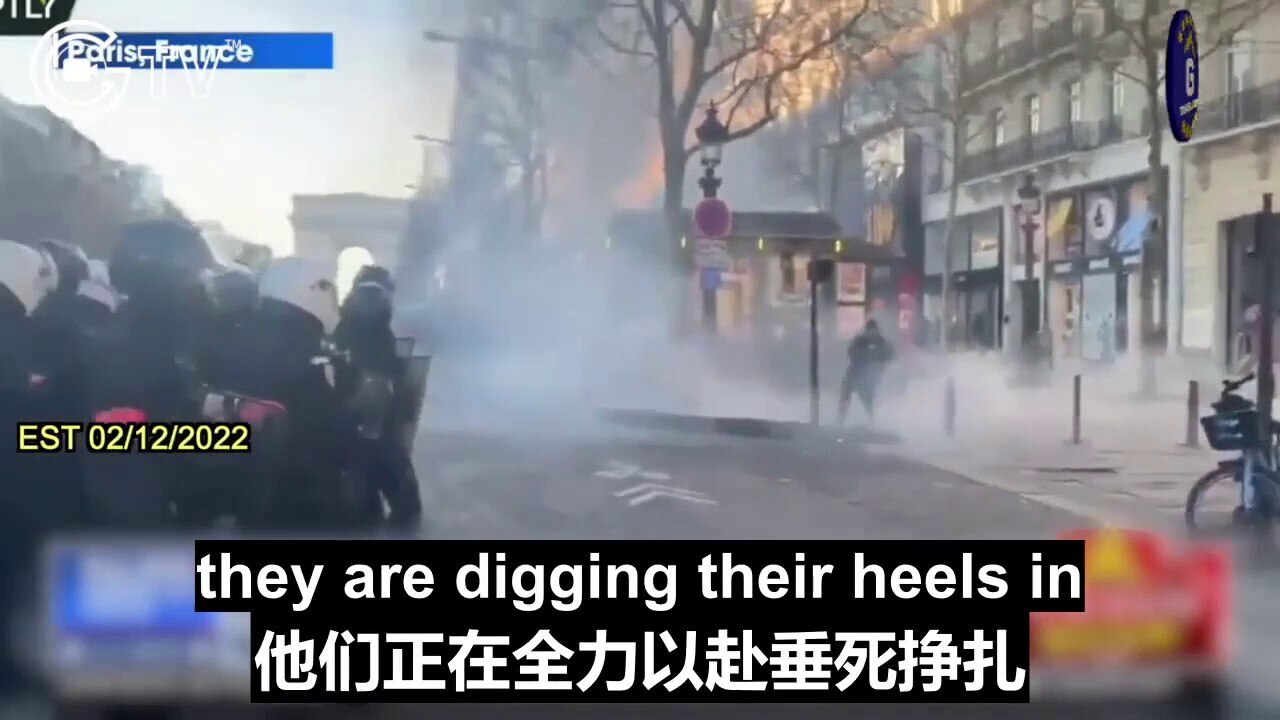 Jack Posobiec: Macron government attachs protesters with tear gas. We're seeing a regime in freefall...