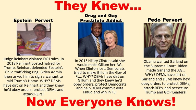 Democrats put people in power who DEMs have dirt on - and use it to demand the person follows DEMs orders to protect Democrats, frame Republicans, and help