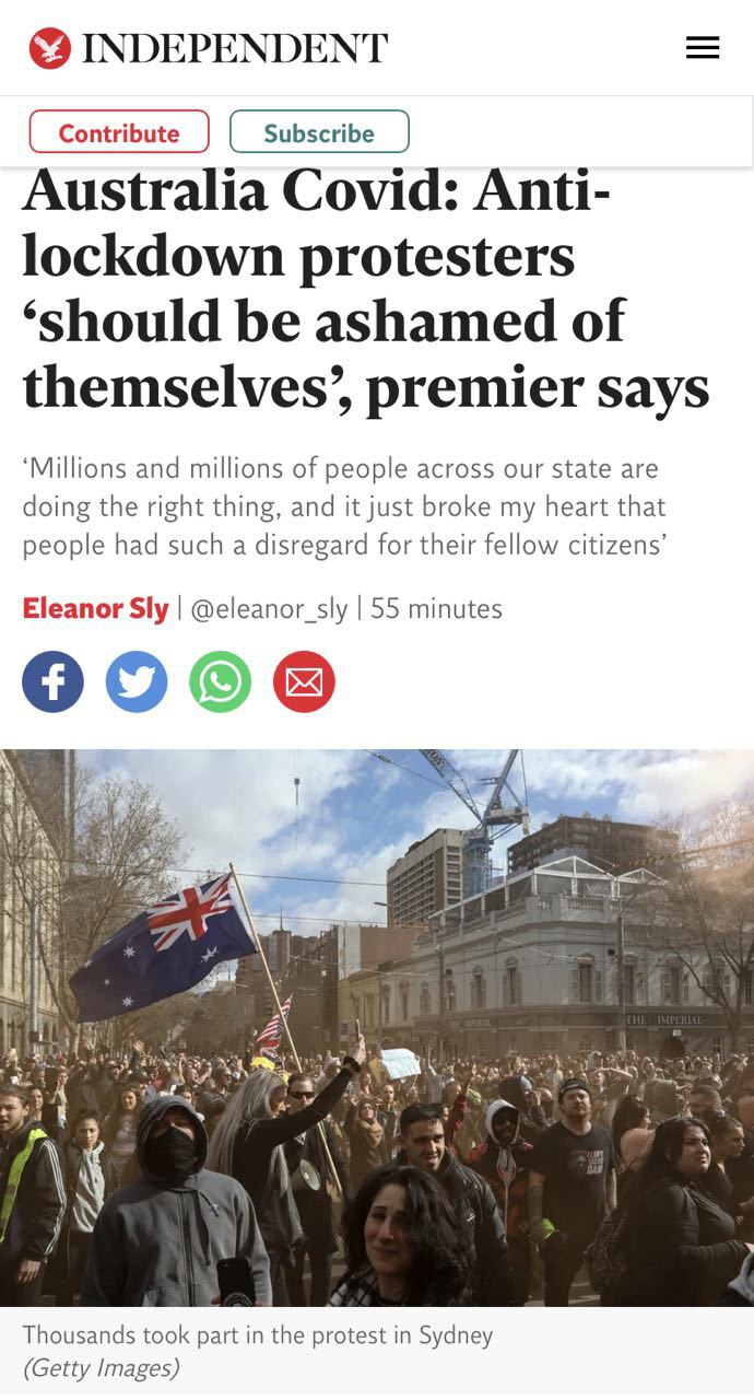 Australian anti lockdown protesters should be PROUD of themselves.

👊🏻🇬🇧🇦🇺