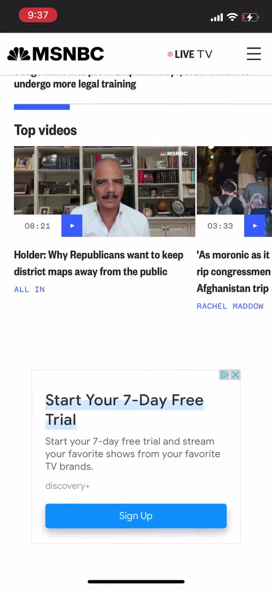 MSNBC as usual does not address the weakness of Biden in Afghanistan. Truly like China State run med...