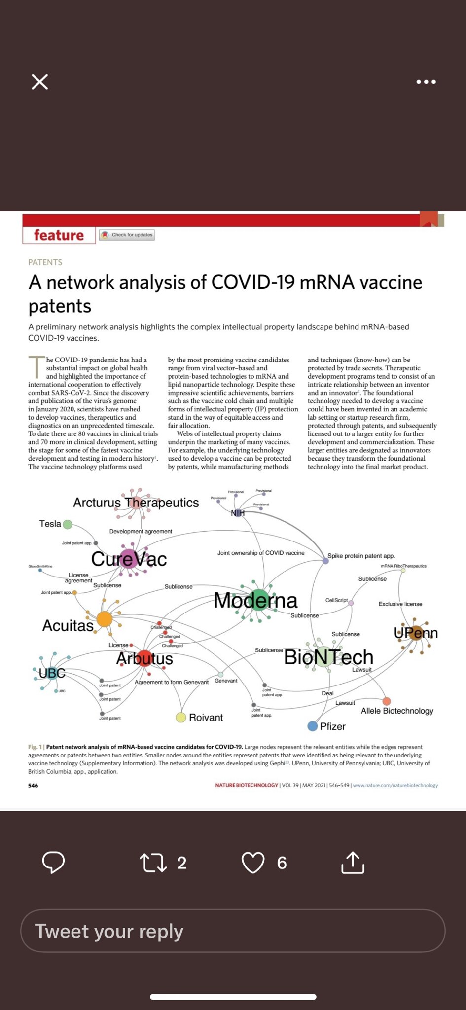 Moderna, Dr. Fauci-NIH & UNC Chapel Hill-Dr. Ralph Ransic received a US patent in November of 2019 f...