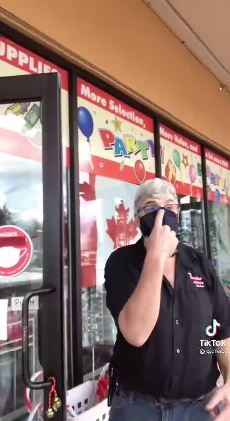 Mask nazis strike again…