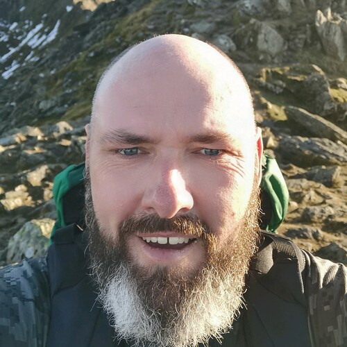 Ex British mid am champion golfer, now spend my time walking the mountains and camping up them.