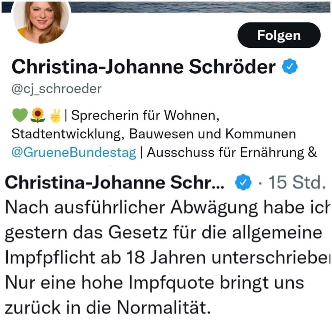 Sie weiß anscheinend gar nicht, WAS sie da eigentlich unterschrieben hat. Spoiler: das Gesetz zur al...