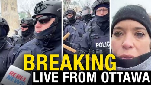 Live from Ottawa, Alexa assaulted by cops